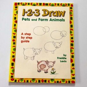 123 1-2-3 Draw Pets and Farm Animals book
